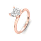 Heart Lab Grown Solitaire Diamond Ring