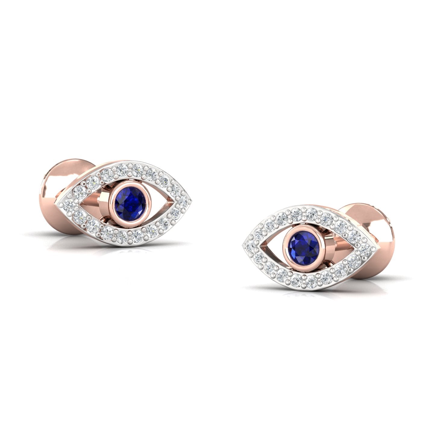 Letmy Lab Grown Diamond Evil Eye Earings