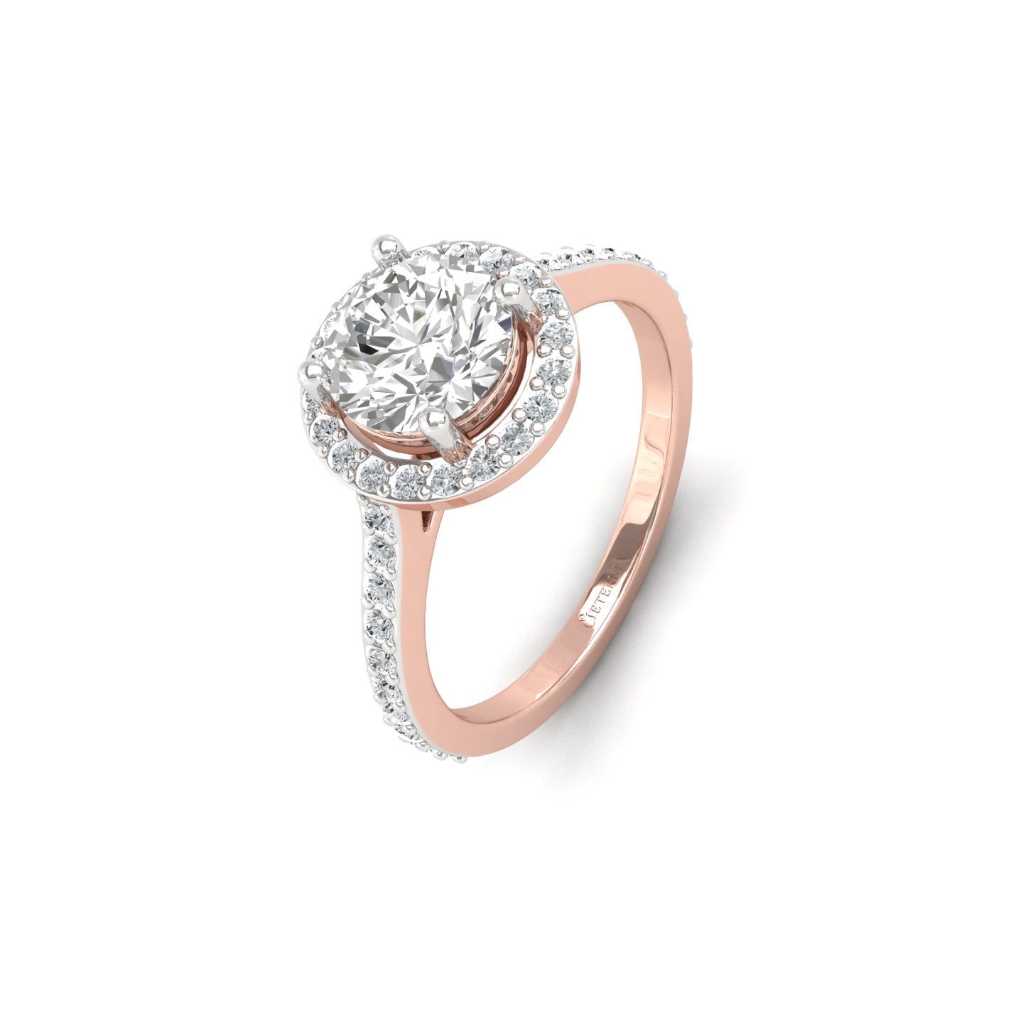 Aureole Lab Grown Diamond Ring