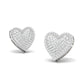 Heart Lab Grown Diamond Earings