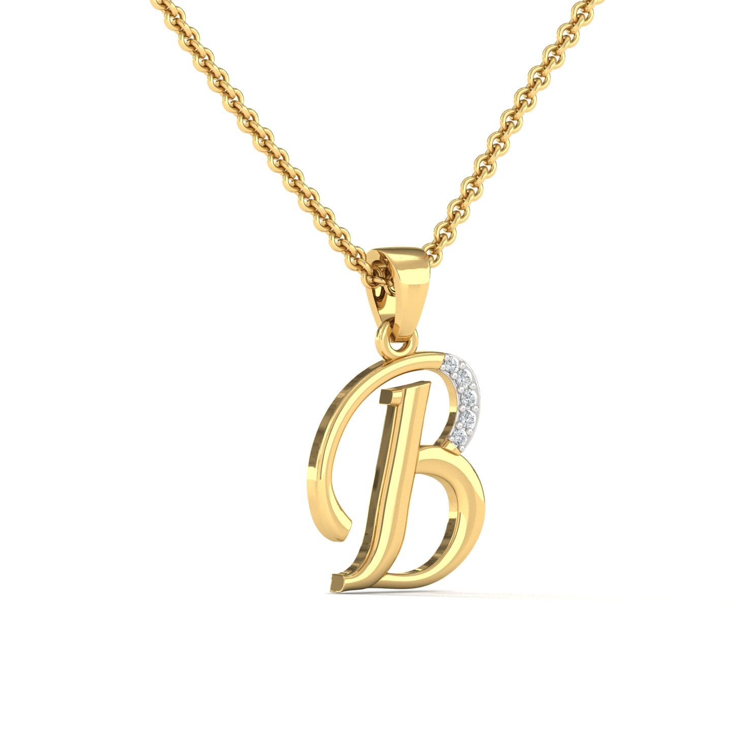 B Lab Grown Diamond Pendant