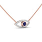 Glance Lab Grown Diamond Evil Eye Neckpiece