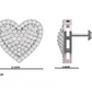 Heart Lab Grown Diamond Earings