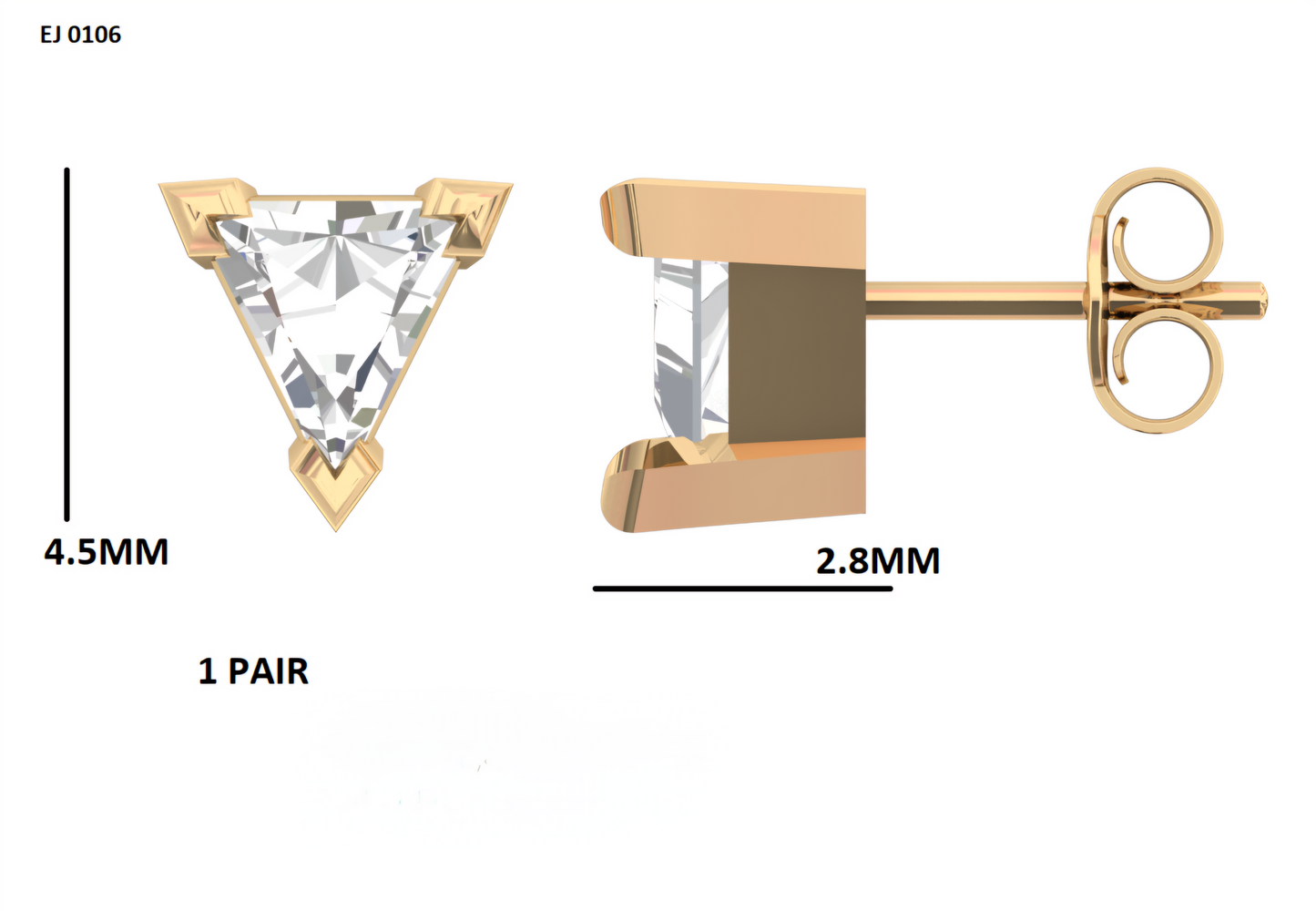 Triad Lab Grown Diamond Earings