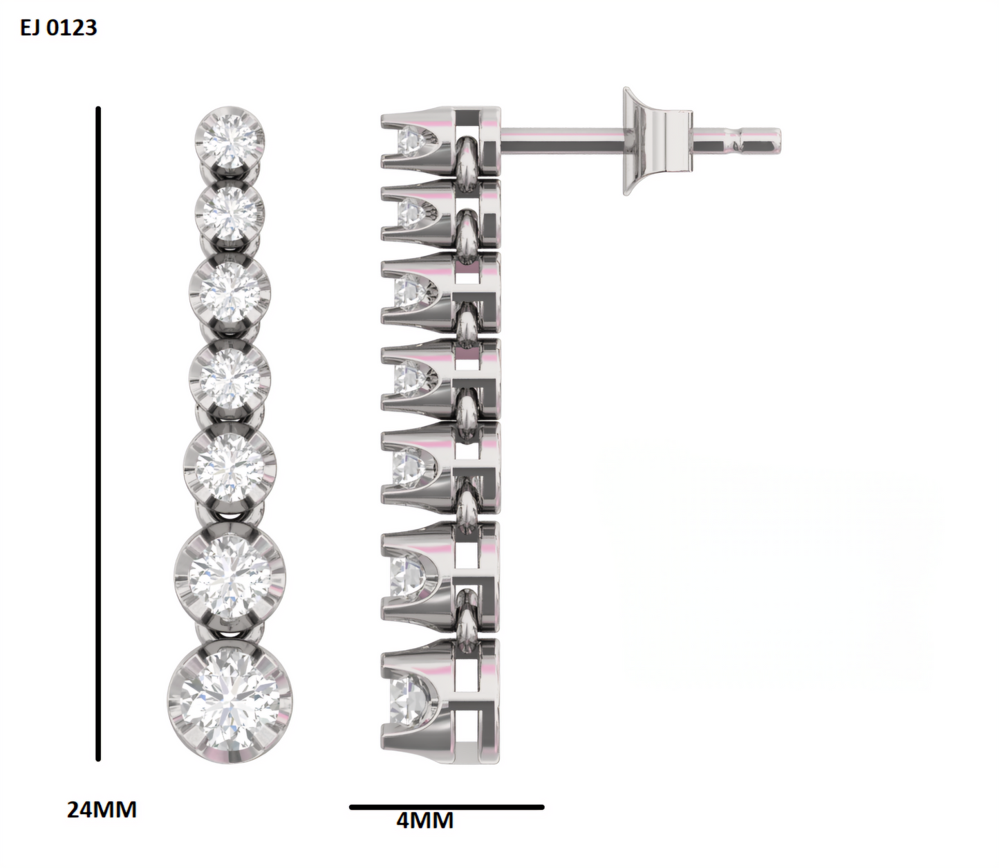 Fald Lab Grown Diamond Earings