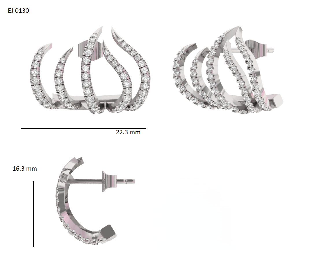 Calin Lab Grown Diamond Earings