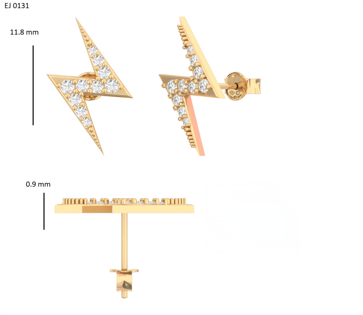 Lyn Lab Grown Diamond Earings