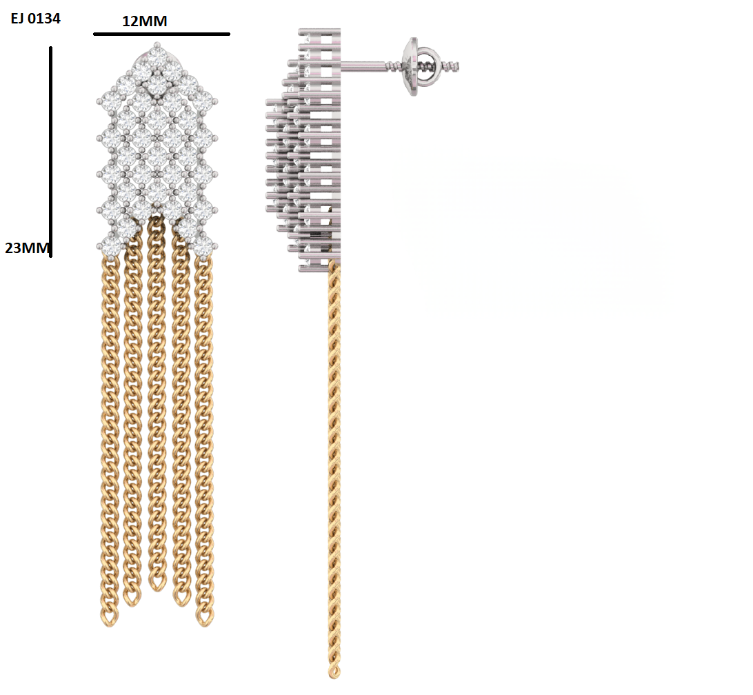 Uze Lab Grown Diamond Earings