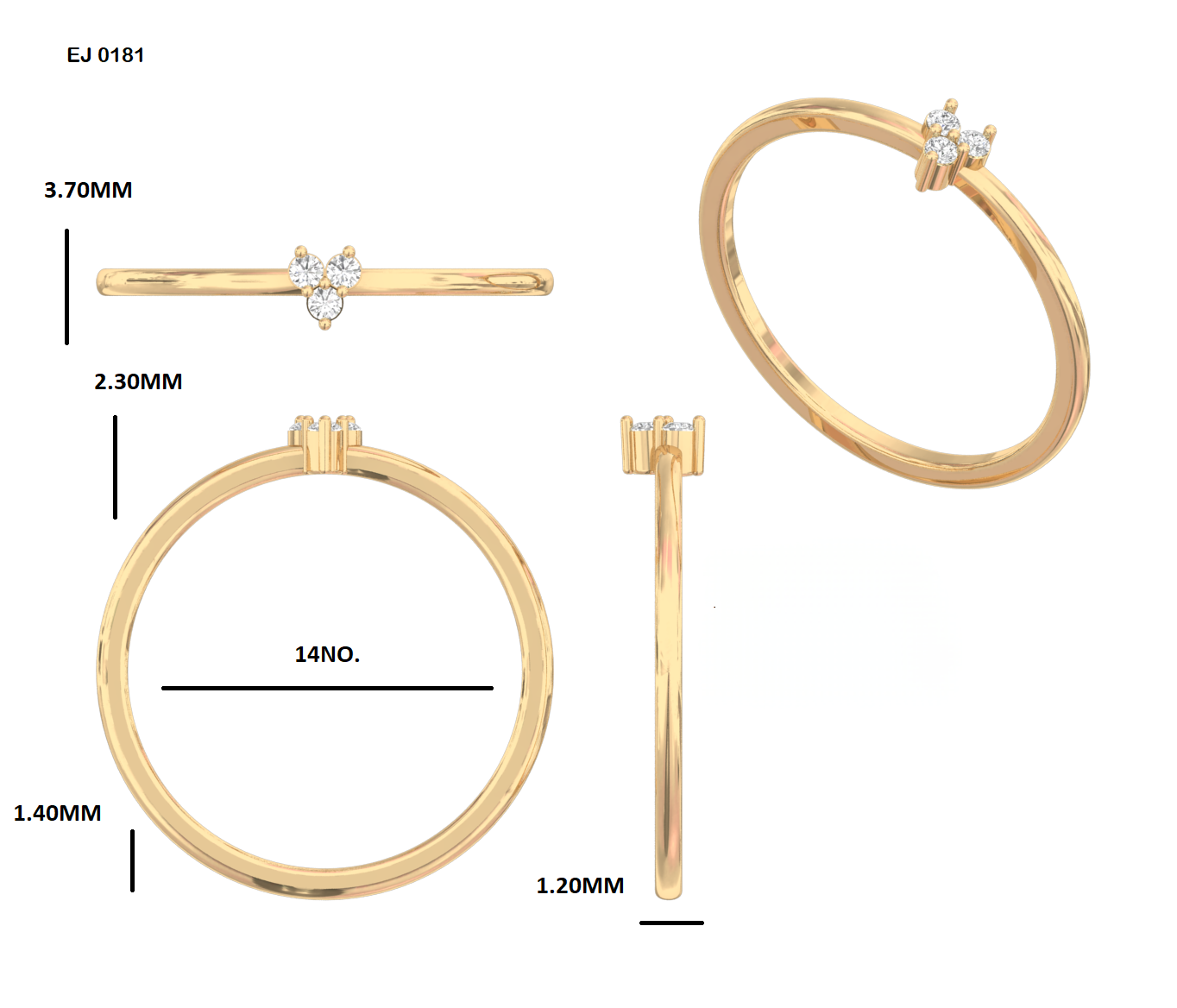 Taini Lab Grown Diamond Ring