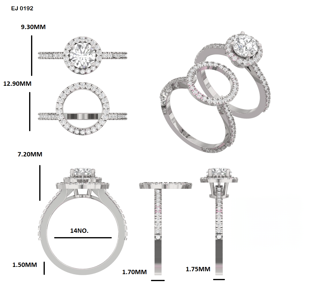 Dubbel Lab Grown Diamond Ring