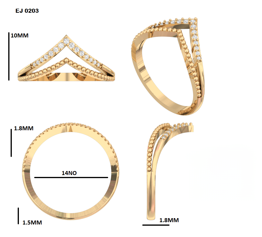 Vinkel Lab Grown Diamond Ring