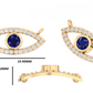 Glance Lab Grown Diamond Evil Eye Neckpiece