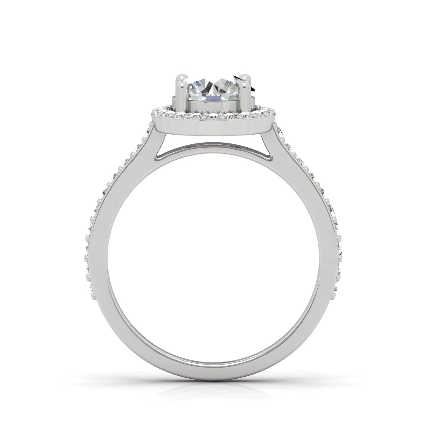 Aureole Lab Grown Diamond Ring