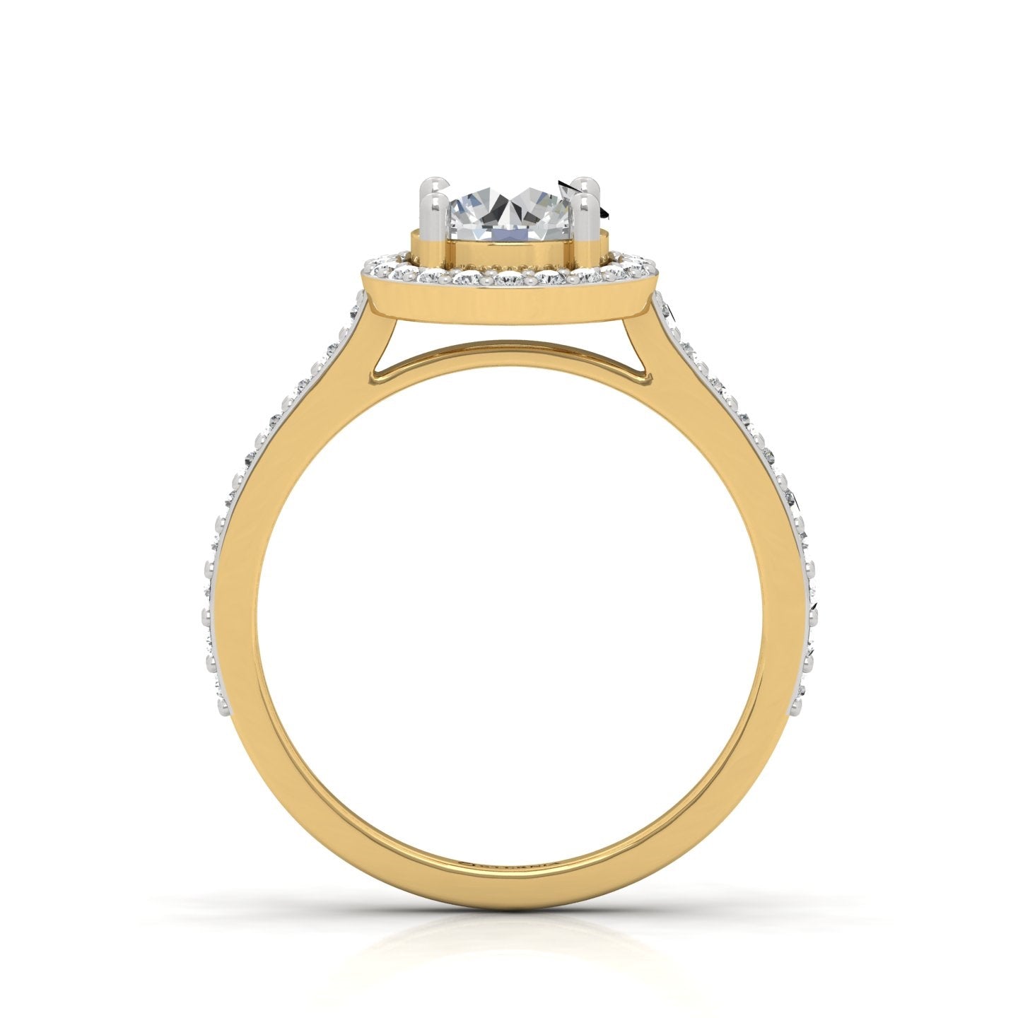 Aureole Lab Grown Diamond Ring