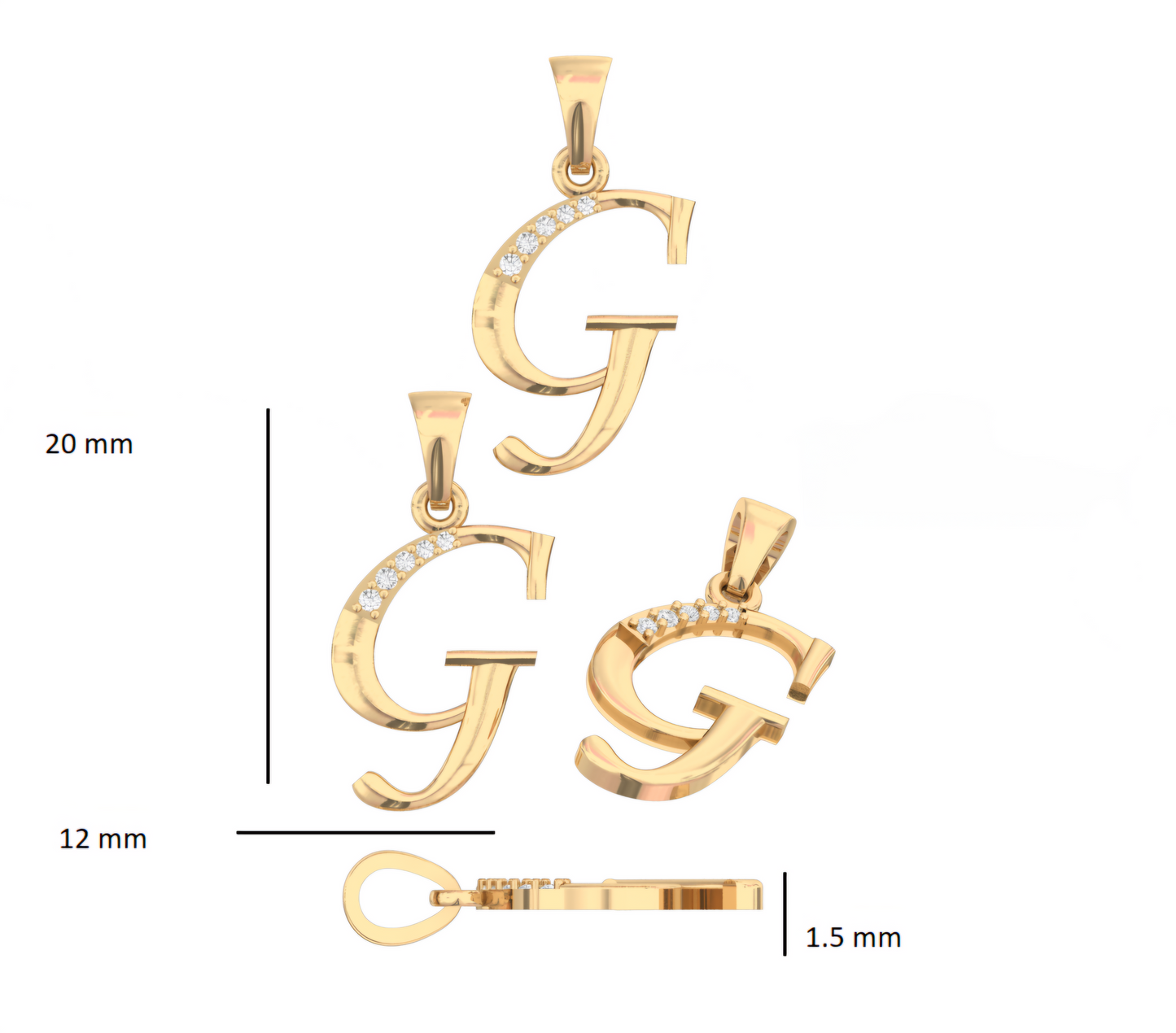 G Lab Grown Diamond Pendant