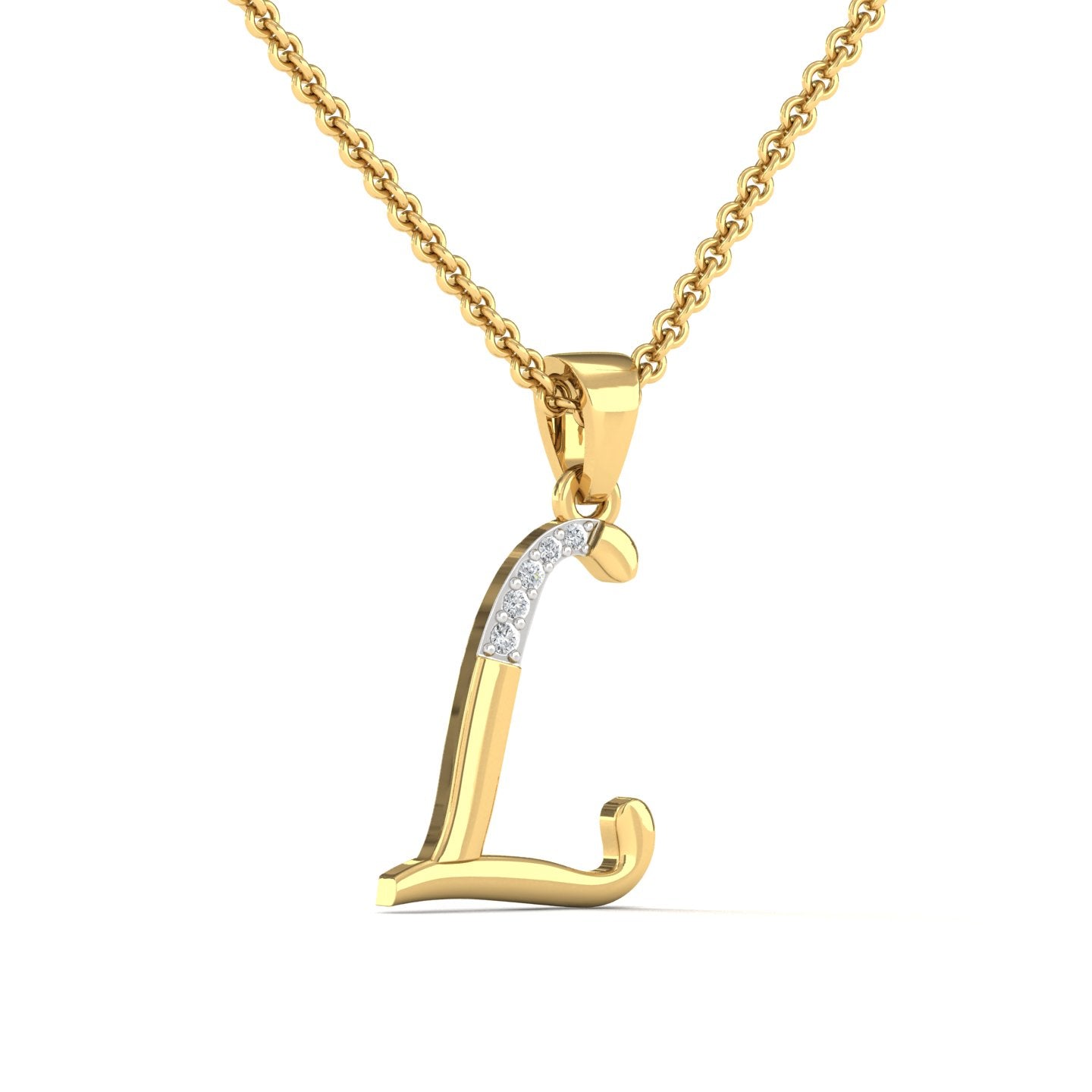 L  Lab Grown Diamond Pendant