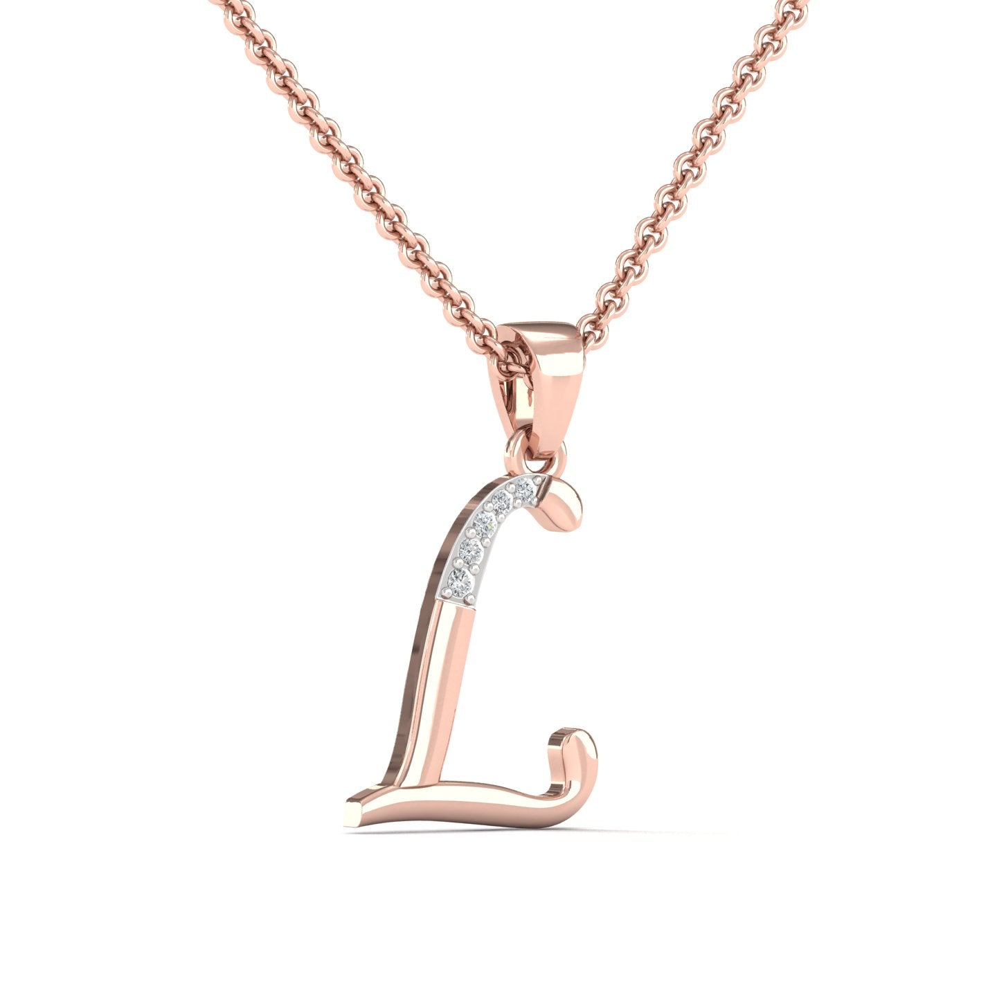 L  Lab Grown Diamond Pendant