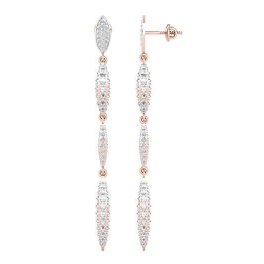 Lank Lab Grown Diamond Earings