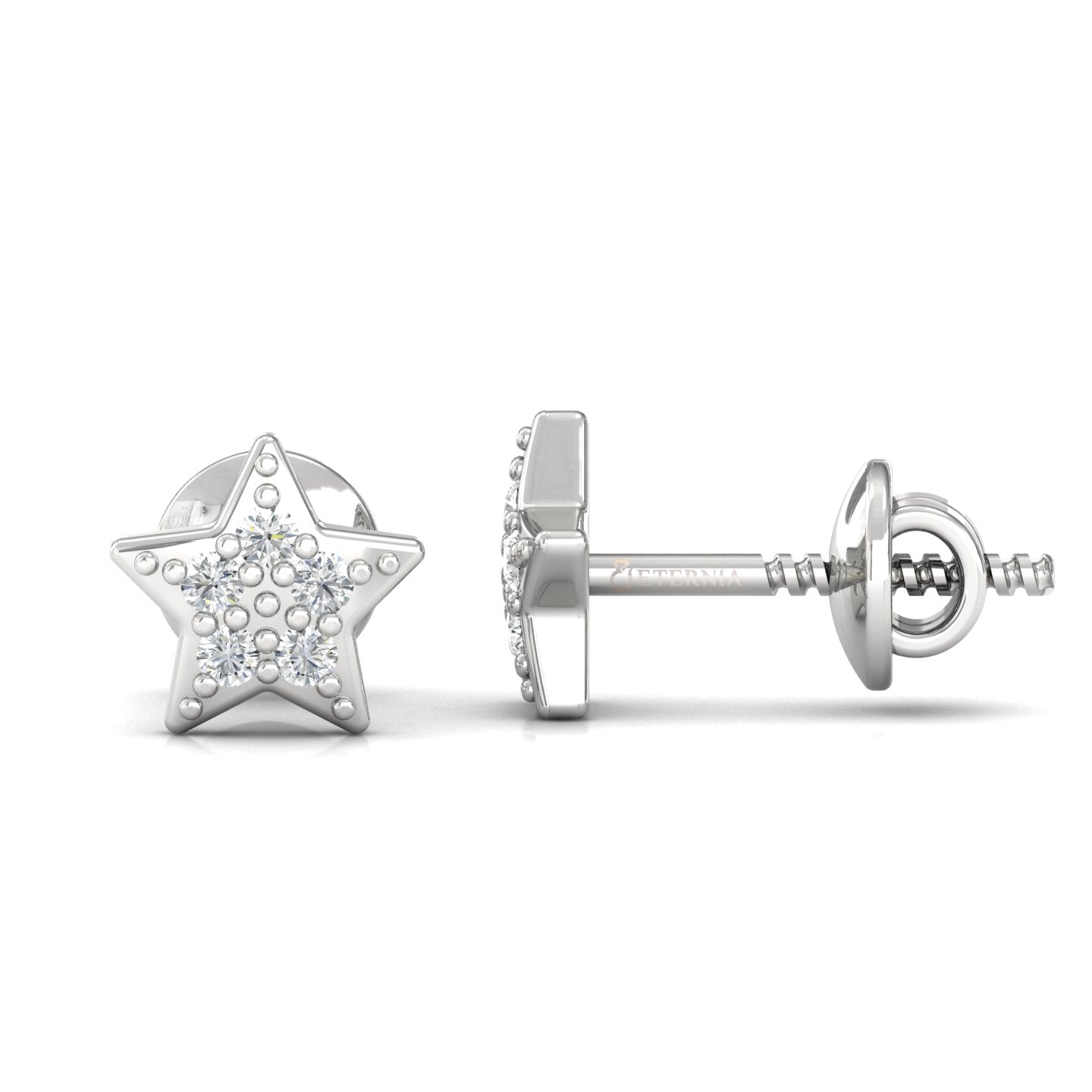 Star Lab Grown Diamond Earings