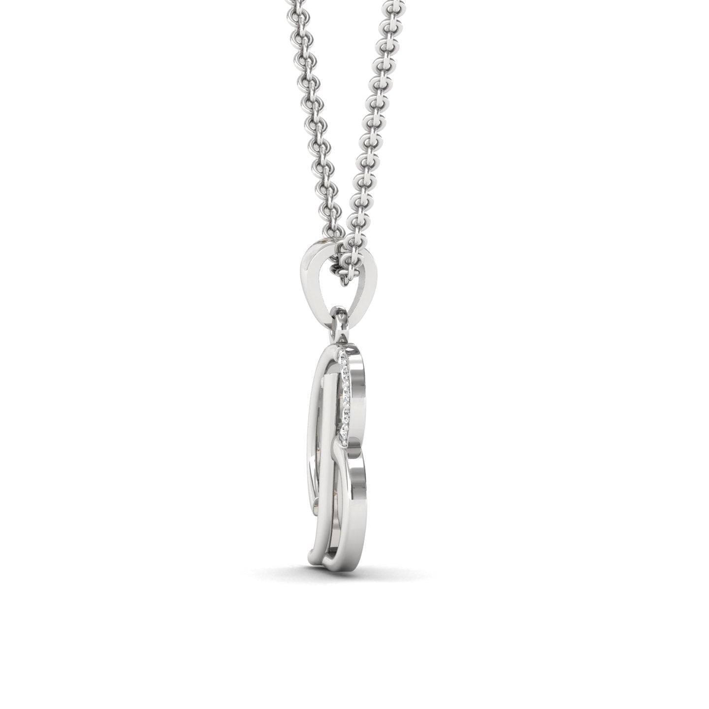 B Lab Grown Diamond Pendant