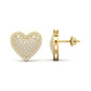 Heart Lab Grown Diamond Earings