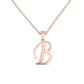 B Lab Grown Diamond Pendant