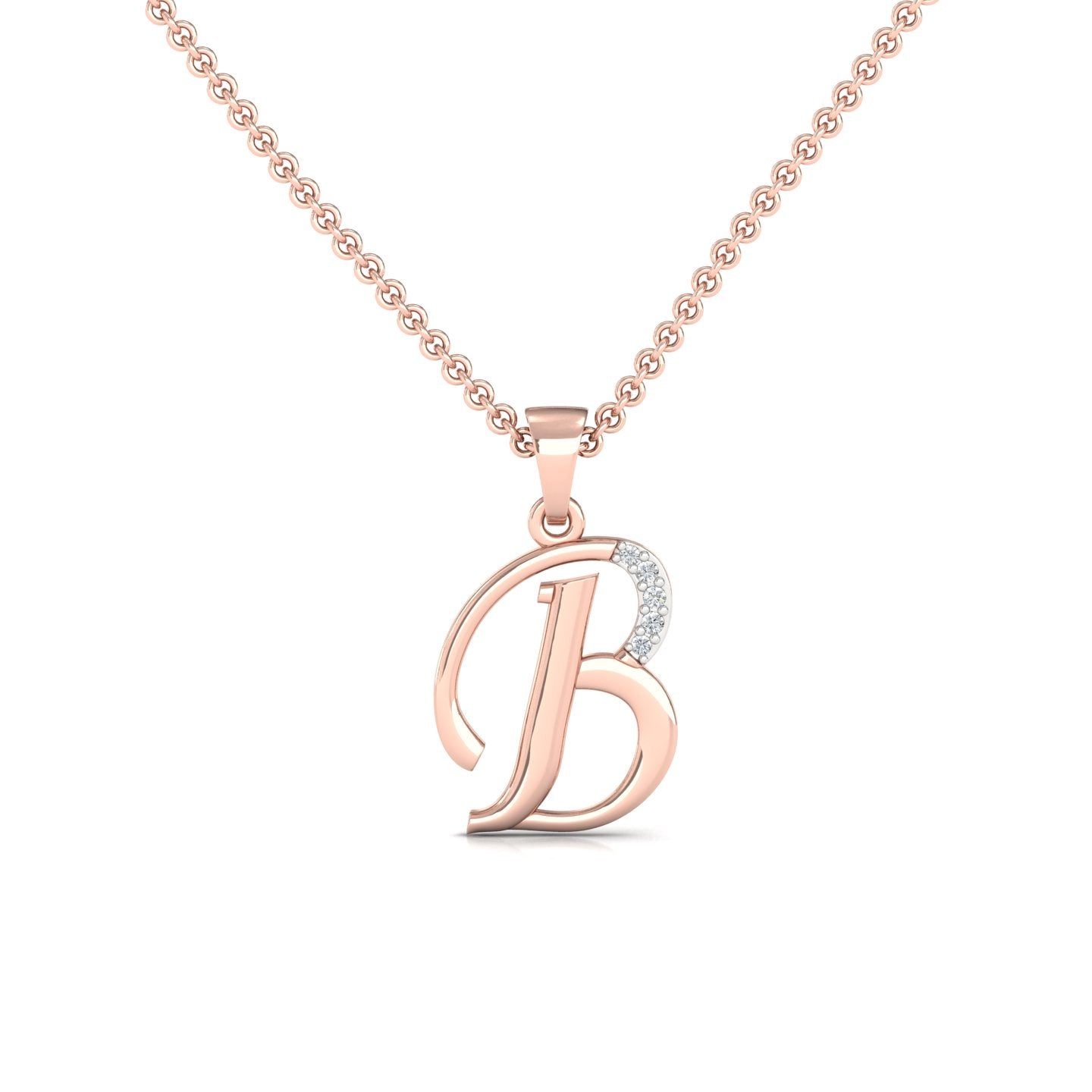 B Lab Grown Diamond Pendant