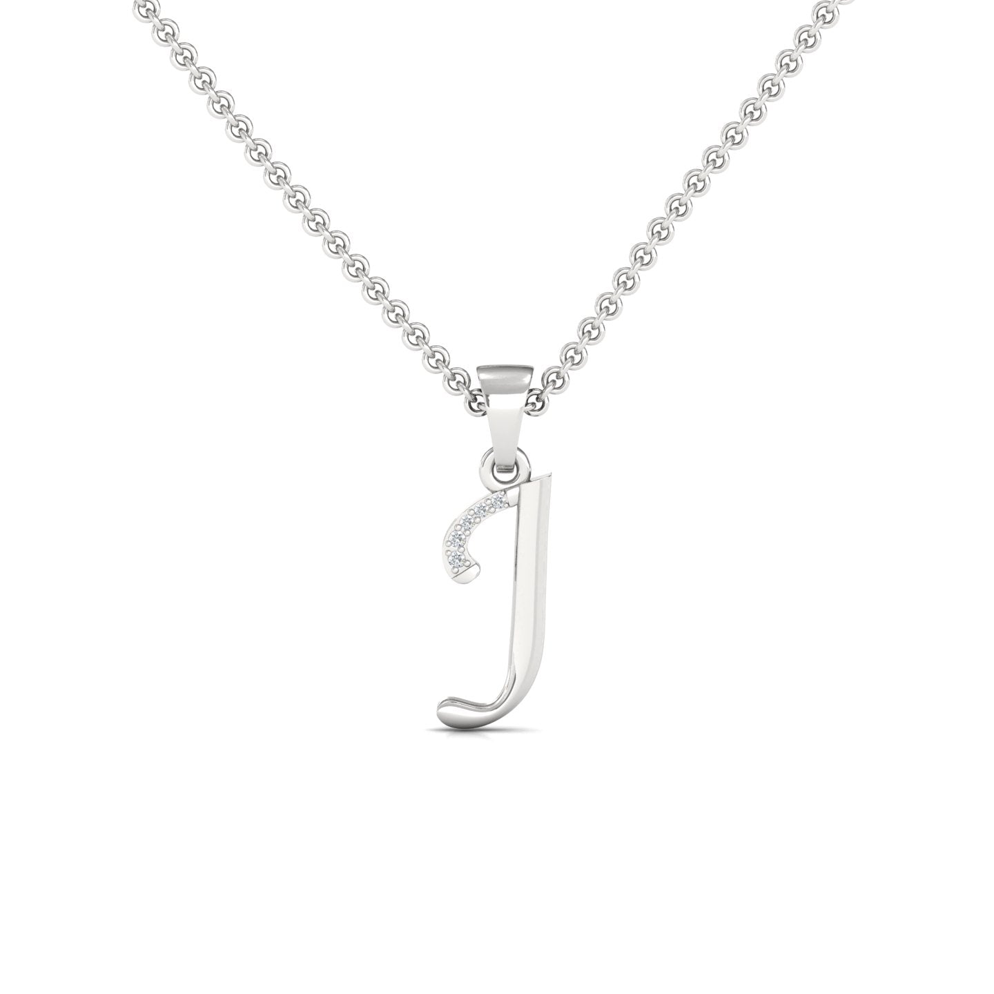 J  Lab Grown Diamond Pendant