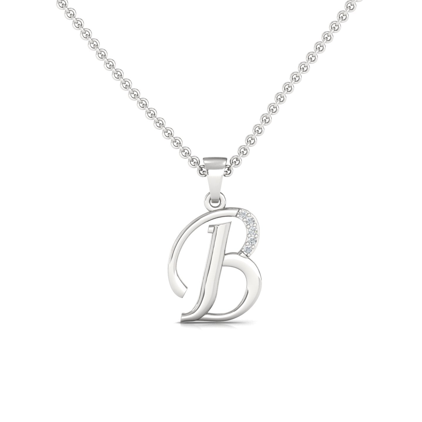 B Lab Grown Diamond Pendant