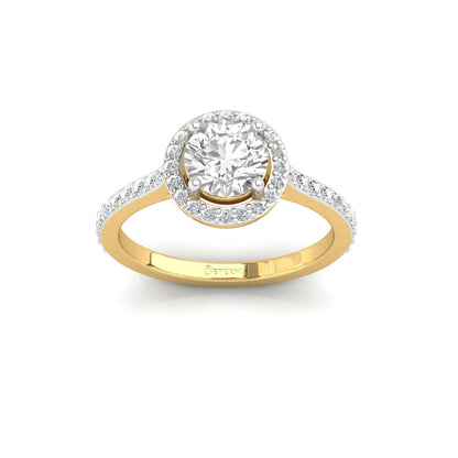 Aureole Lab Grown Diamond Ring