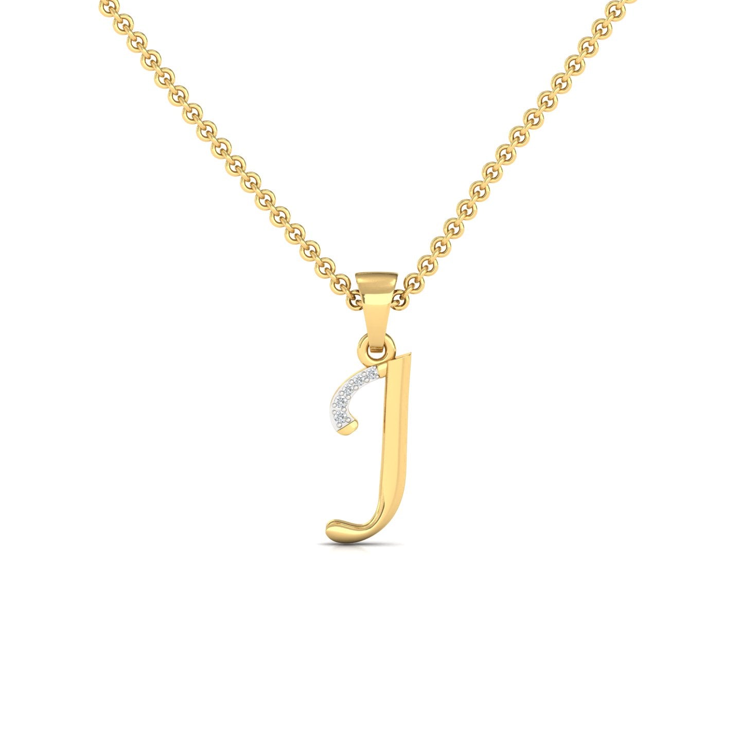 J  Lab Grown Diamond Pendant