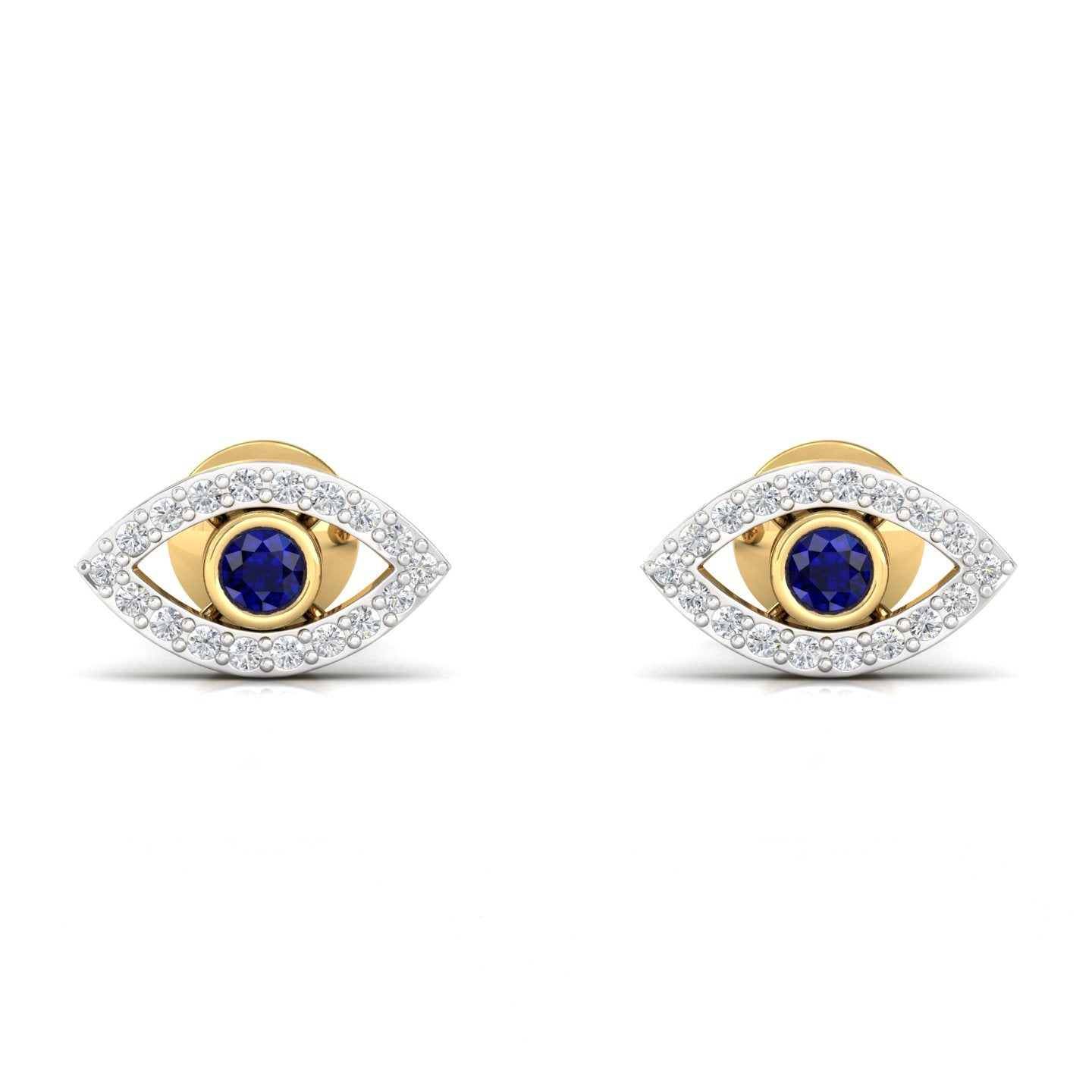 Letmy Lab Grown Diamond Evil Eye Earings