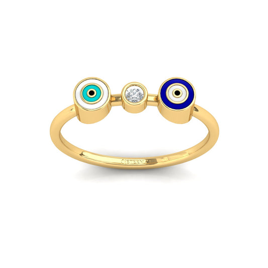 Blik Lab Grown Diamond Evil Eye Ring