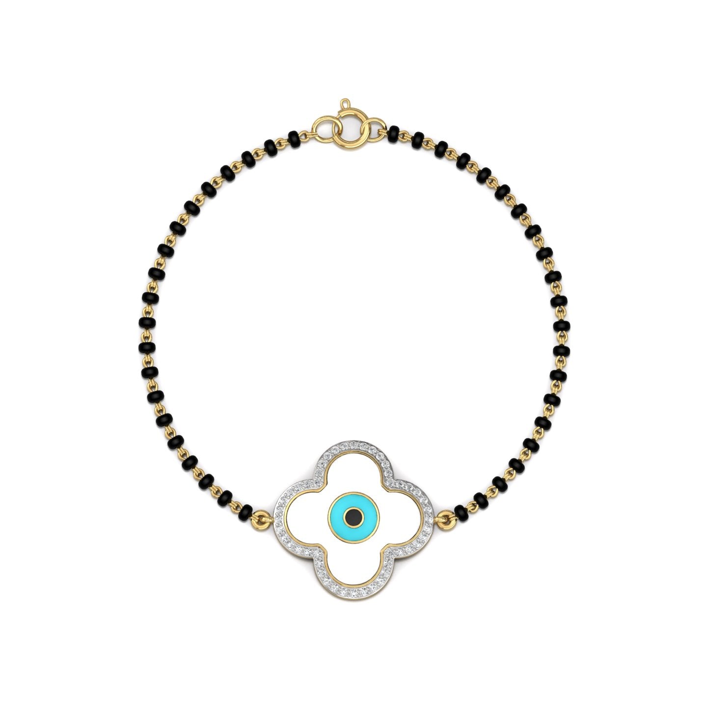 Pout Lab Grown Diamond Evil Eye Bracelet