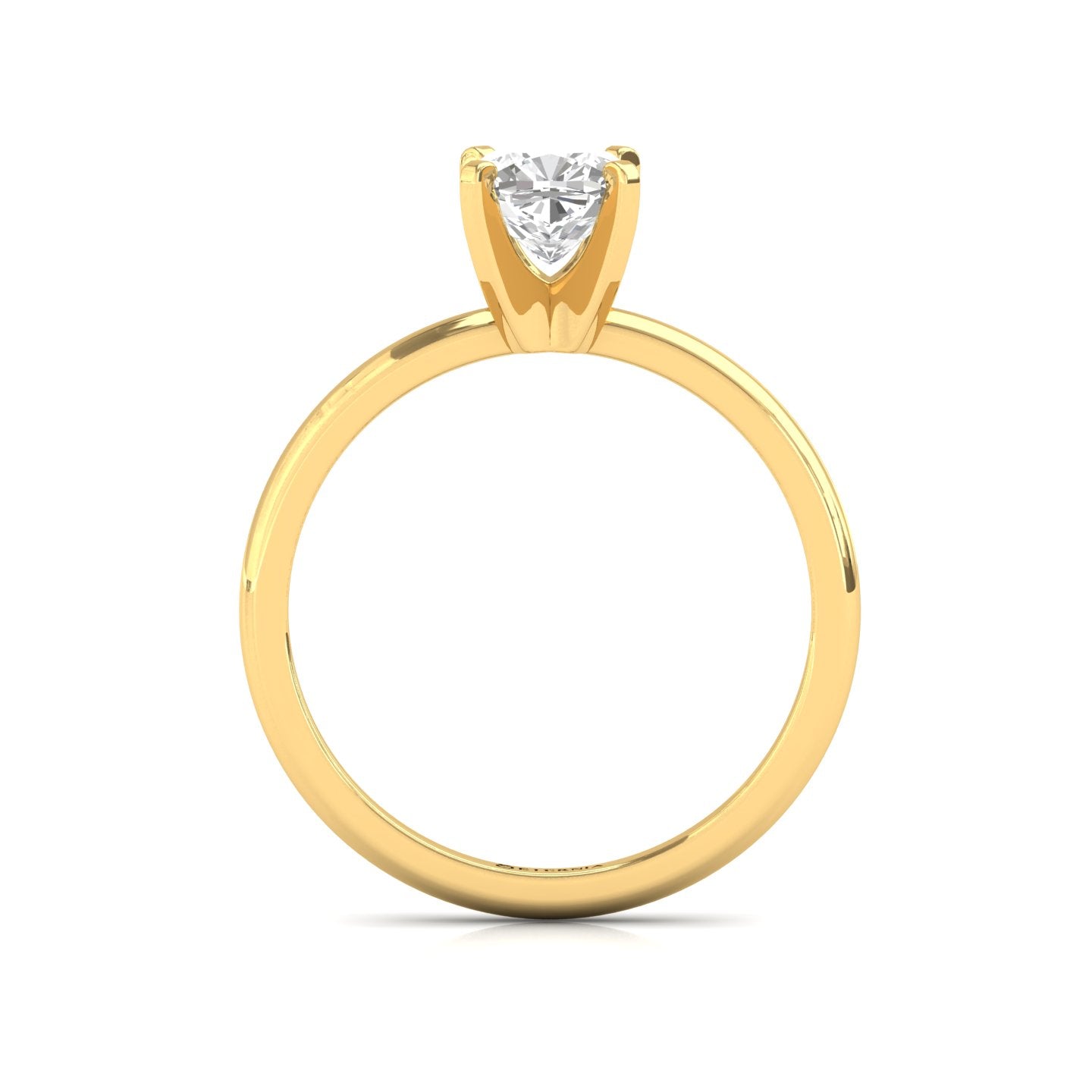 Cushion Solitaire Diamond Ring