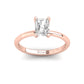 Radiant Lab Grown Solitaire Diamond Ring