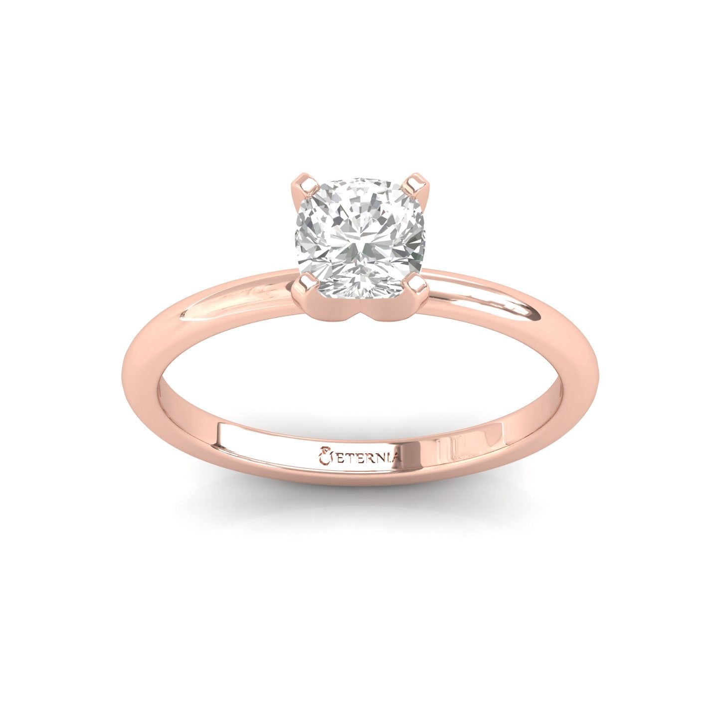 Cushion Solitaire Diamond Ring