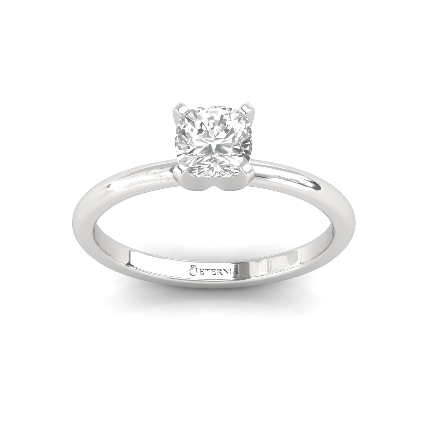 Cushion Solitaire Diamond Ring