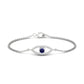 Charm Lab Grown Diamond Evil Eye Bracelet